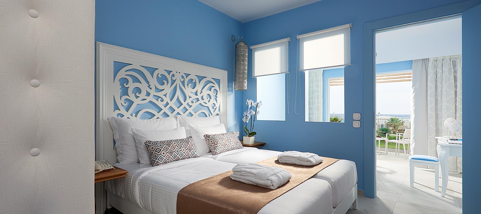 Mythos Palace Resort Spa In Georgioupolis Crete The New Season Will Face A New And Fresh Modern With Renewed Services In All Areas Of Our Hotel Renovation 100 At Rooms Bathrooms Public