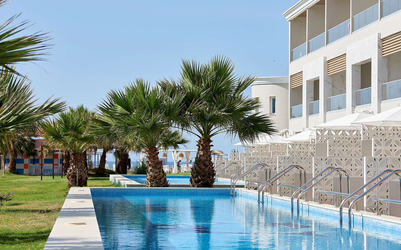 Mythos Palace Resort Spa In Georgioupolis Crete The New Season Will Face A New And Fresh Modern With Renewed Services In All Areas Of Our Hotel Renovation 100 At Rooms Bathrooms Public