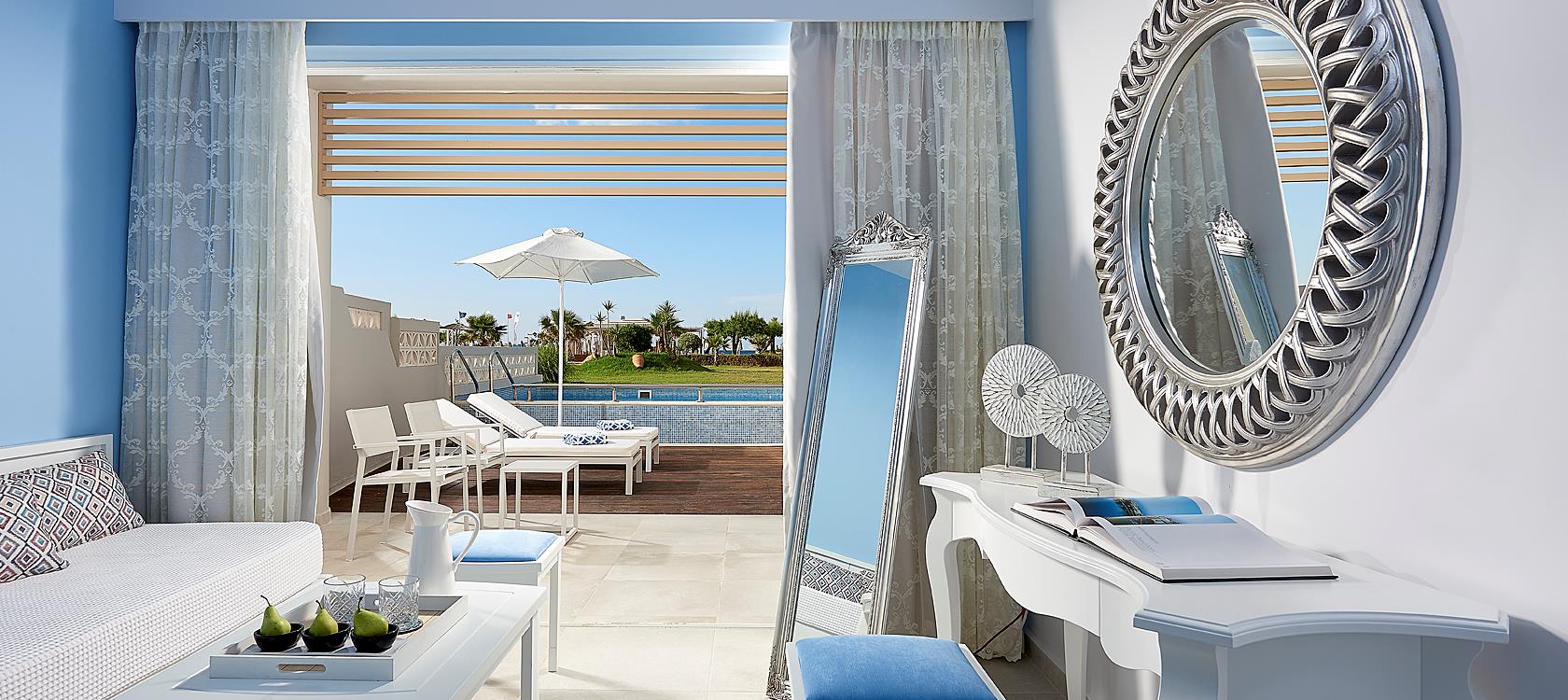 Mythos Palace Resort Spa In Georgioupolis Crete The New Season Will Face A New And Fresh Modern With Renewed Services In All Areas Of Our Hotel Renovation 100 At Rooms Bathrooms Public